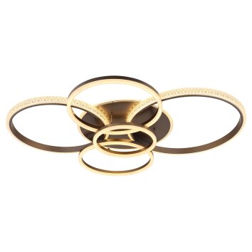 Globo Lorelei Plafondlamp LED Antraciet, 1-licht