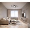 Globo Saunders Plafondlamp LED Zwart, 1-licht, Afstandsbediening