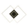 Globo Saunders Plafondlamp LED Zwart, 1-licht, Afstandsbediening