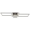 Globo Saunders Plafondlamp LED Zwart, 1-licht, Afstandsbediening