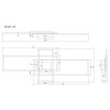 Globo Saunders Plafondlamp LED Zwart, 1-licht, Afstandsbediening