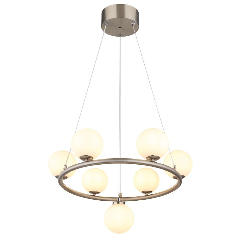 Globo Riha Hanglamp Wit, 7-lichts main product photo