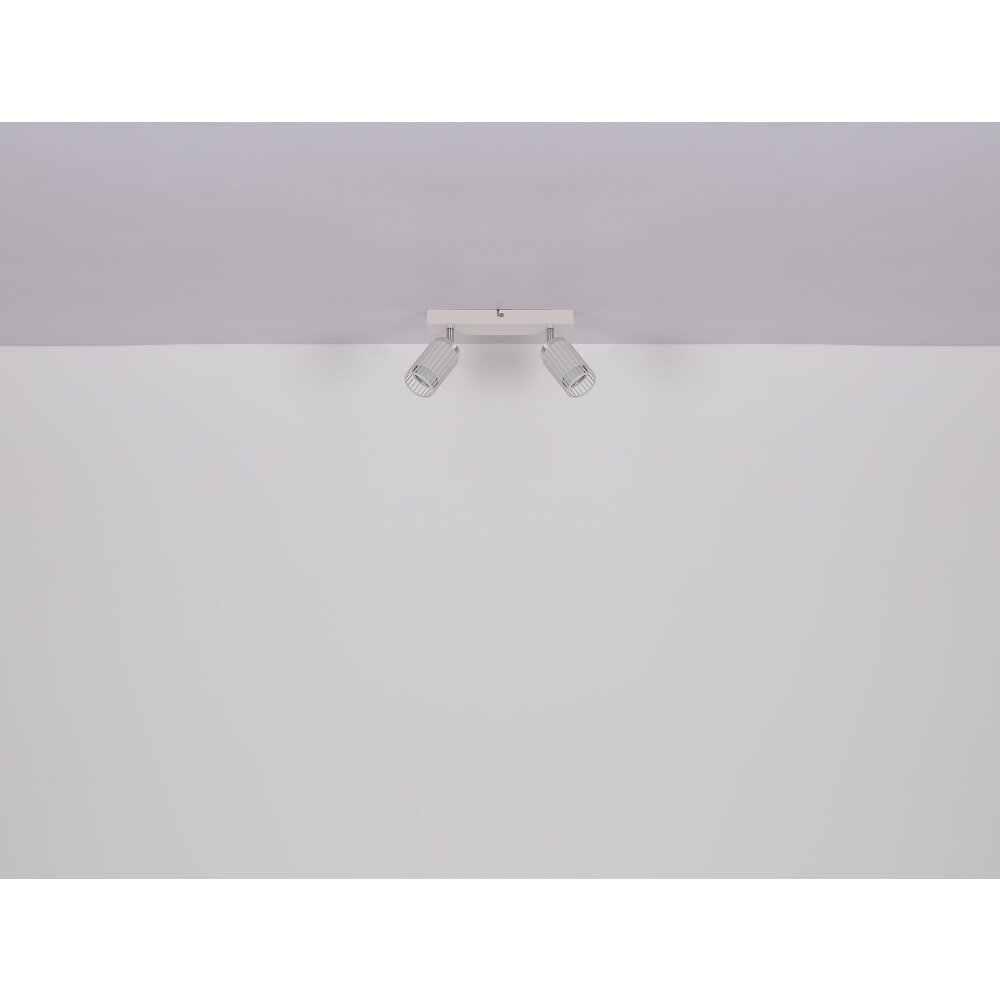 Globo Korben Plafondlamp, Plafondspot Zwart, 2-lichts