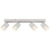 Globo Korben Plafondlamp Wit, 4-lichts