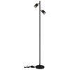 Globo Korben Staande lamp Zwart, 2-lichts