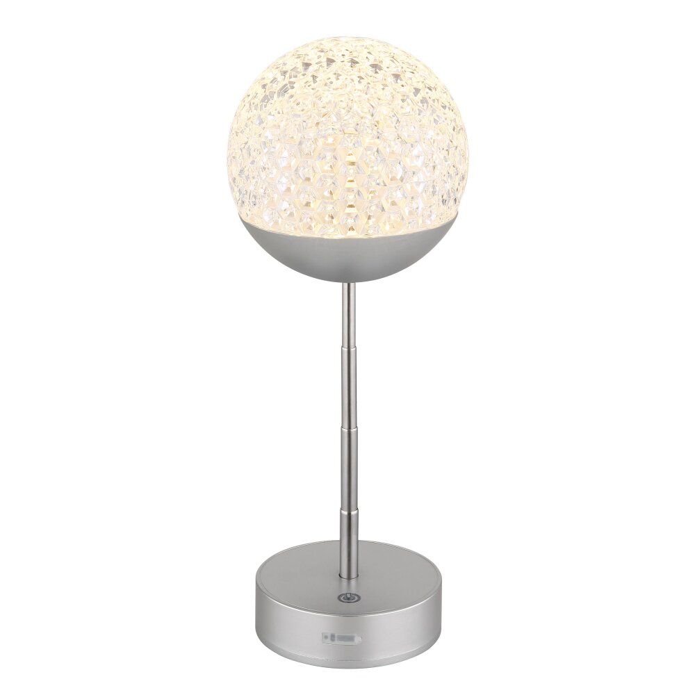 Globo Gavin Tafellamp LED Zilver, 1-licht main product photo
