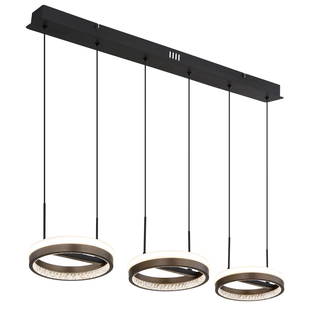 Globo Della Hanglamp LED Zwart, 1-licht main product photo