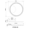 Globo Alaina Plafondlamp LED Grijs, 1-licht, Afstandsbediening