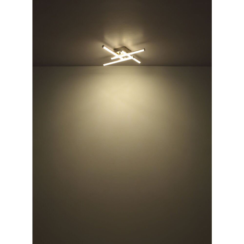 Globo Kirina Plafondlamp LED Zwart, 1-licht