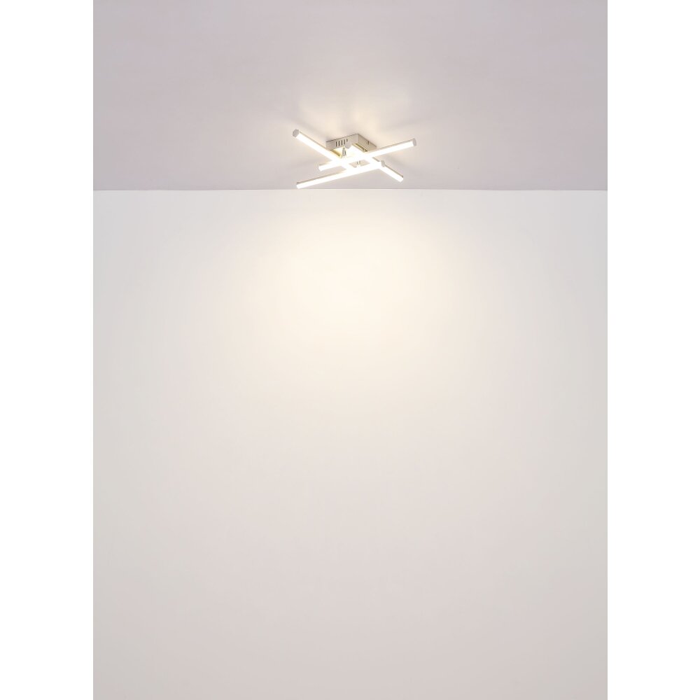 Globo Kirina Plafondlamp LED Zwart, 1-licht
