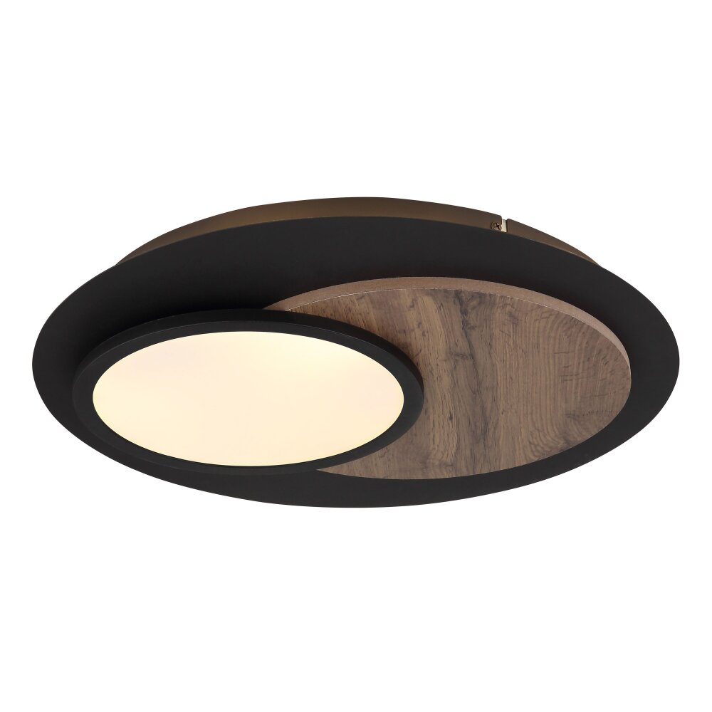Globo Kory Plafondlamp LED Zwart, 1-licht main product photo