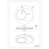 Globo Kory Plafondlamp LED Zwart, 1-licht