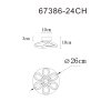 Globo Melisand Plafondlamp LED Champagne, 1-licht
