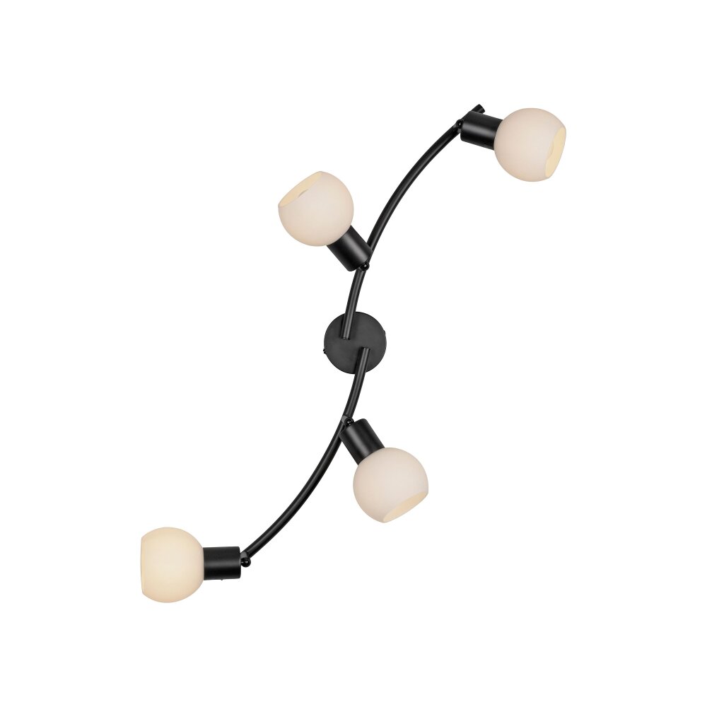 Lichten Direct LOKI Plafondlamp LED Zwart, 4-lichts
