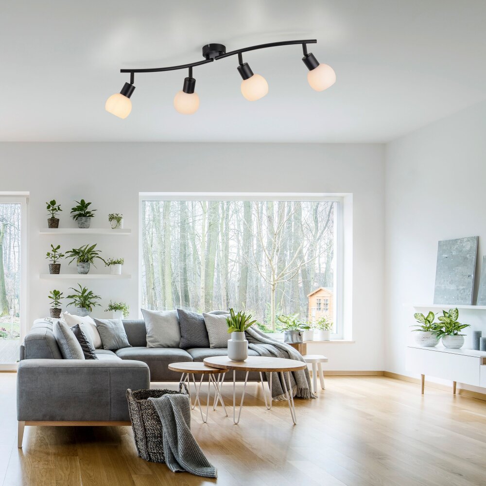 Lichten Direct LOKI Plafondlamp LED Zwart, 4-lichts