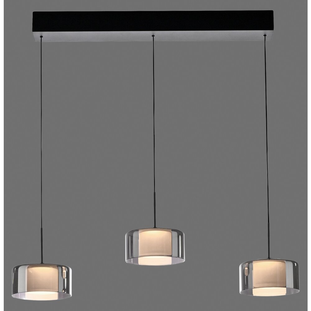 Paul Neuhaus Verlichting Rika Hanglamp LED Zwart, 3-lichts main product photo
