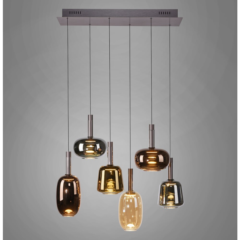 Paul Neuhaus Verlichting Irides Hanglamp LED Bruin, 6-lichts main product photo