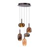 Paul Neuhaus Verlichting Irides Hanglamp LED Bruin, 5-lichts