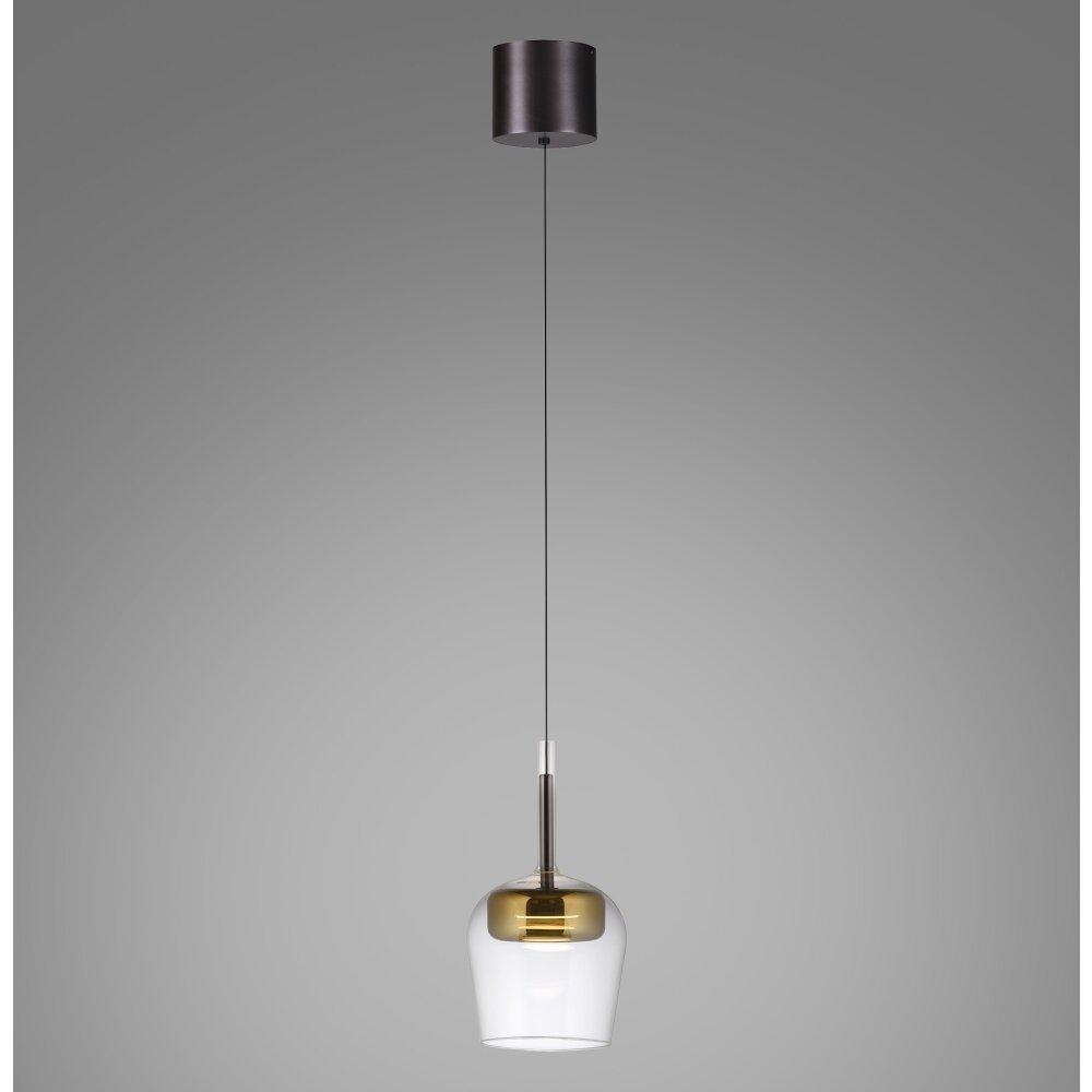 Paul Neuhaus Q-Serie Q-Kon Hanglamp LED Bruin, 1-licht, Afstandsbediening main product photo