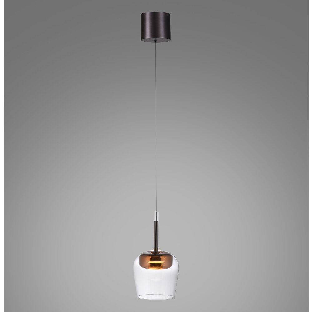 Paul Neuhaus Verlichting Q-Kon Hanglamp LED Bruin, 1-licht, Afstandsbediening main product photo
