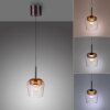 Paul Neuhaus Verlichting Q-Kon Hanglamp LED Bruin, 1-licht, Afstandsbediening