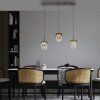 Paul Neuhaus Q-Serie Q-Kon Hanglamp LED Bruin, 3-lichts, Afstandsbediening
