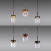 Paul Neuhaus Q-Serie Q-Kon Hanglamp LED Bruin, 3-lichts, Afstandsbediening