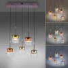 Paul Neuhaus Q-Serie Q-Kon Hanglamp LED Bruin, 5-lichts, Afstandsbediening