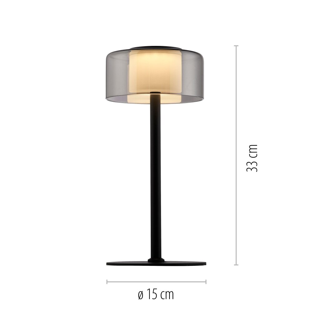 Paul Neuhaus Verlichting Rika Tafellamp LED Zwart, 1-licht