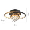 Paul Neuhaus Verlichting Rotazo Plafondlamp LED Goud, Zwart, 1-licht Paul Neuhaus Verlichting Rotazo Plafondlamp LED Goud, Zwart, 1-licht