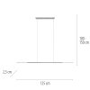 Paul Neuhaus Verlichting Surface Hanglamp LED Grijs, 1-licht