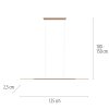Paul Neuhaus Verlichting Surface Hanglamp LED Brons, 1-licht