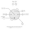 Paul Neuhaus Verlichting E-Popup Hanglamp LED Grijs, 18-lichts, Afstandsbediening