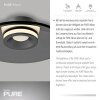 Paul Neuhaus Verlichting Moon Plafondlamp LED Grijs, 2-lichts