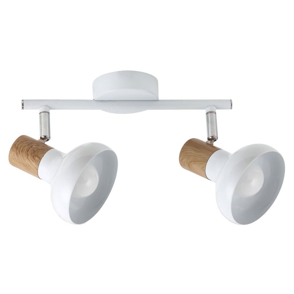 Rabalux Holly Plafondlamp Hout donker, Wit, 2-lichts main product photo