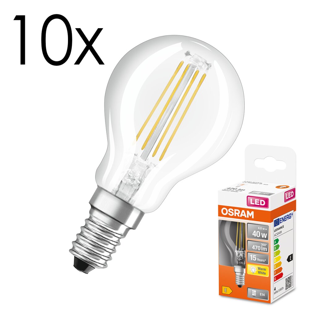 Osram E14 LED 4 Watt warm wit 470 Lumen main product photo