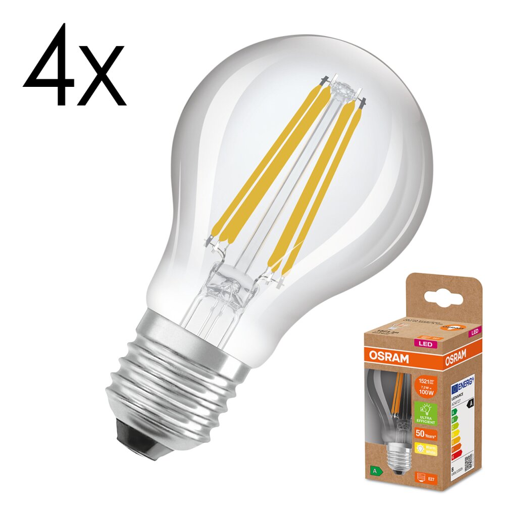 Osram E27 7.2 Watt warm wit 1521 Lumen main product photo