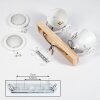 Herford Plafondlamp, 2-lichts