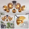 Koyoto Plafondlamp, Kogellampje Goud, Duidelijk, 7-lichts