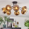 Koyoto Plafondlamp, Kogellampje Goud, Duidelijk, 7-lichts