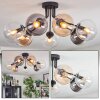 Gastor Plafondlamp, Kogellampje Amber, Duidelijk, Rookkleurig, 7-lichts