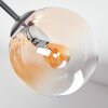 Gastor Plafondlamp, Kogellampje Amber, Duidelijk, Rookkleurig, 7-lichts