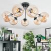 Koyoto Plafondlamp, Kogellampje Amber, 7-lichts