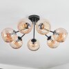 Koyoto Plafondlamp, Kogellampje Amber, 7-lichts