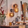 Ripoll Kogellampje, Wandlamp Duidelijk, Koperkleurig, 3-lichts