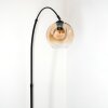 Ripoll Staande lamp, Booglampen Zwart, 1-licht