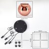 Koyoto Hanglamp, Kogellampje, Cluster hanglamp Koperkleurig, 4-lichts Koyoto Hanglamp, Kogellampje, Cluster hanglamp Koperkleurig, 4-lichts
