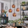 Koyoto Hanglamp, Kogellampje, Cluster hanglamp Koperkleurig, 4-lichts Koyoto Hanglamp, Kogellampje, Cluster hanglamp Koperkleurig, 4-lichts
