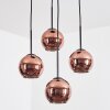 Koyoto Hanglamp, Kogellampje, Cluster hanglamp Koperkleurig, 4-lichts Koyoto Hanglamp, Kogellampje, Cluster hanglamp Koperkleurig, 4-lichts