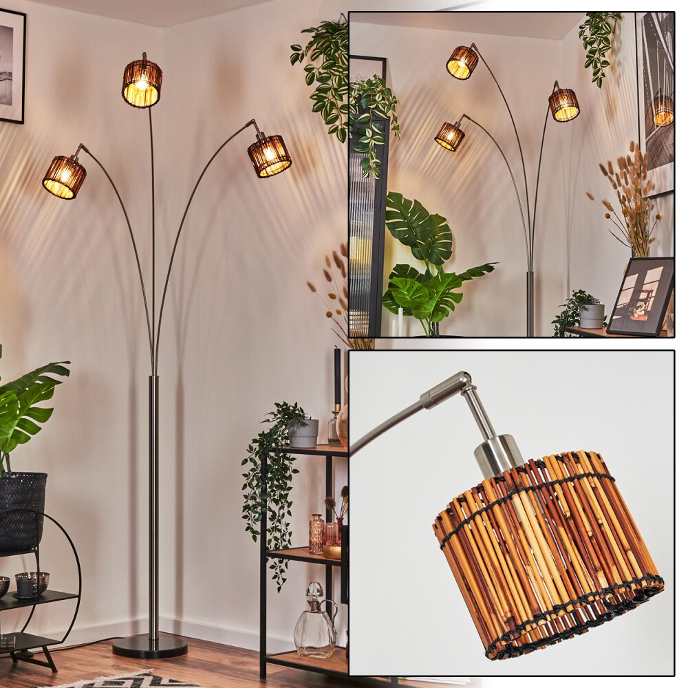 Cando Staande lamp Nikkel mat, Zwart, 3-lichts main product photo
